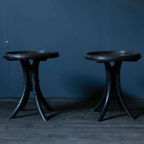 Pair of Vintage Stools from the early Akita Mokko working
